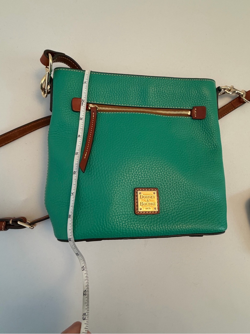 Dooney & Bourke Green Pebbled Leather Crossbody with Matching Wallet - Picture 10 of 16
